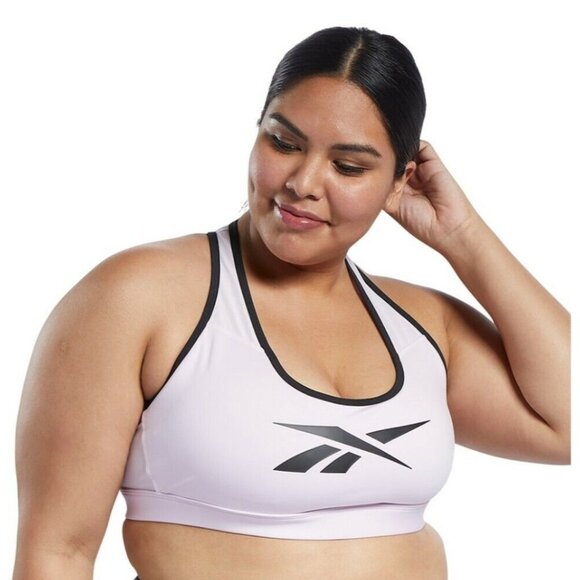 Reebok Other - Reebok Womens Hero Racer Back Sports Bra Sz 3X 22W Medium Impact Pink NWT